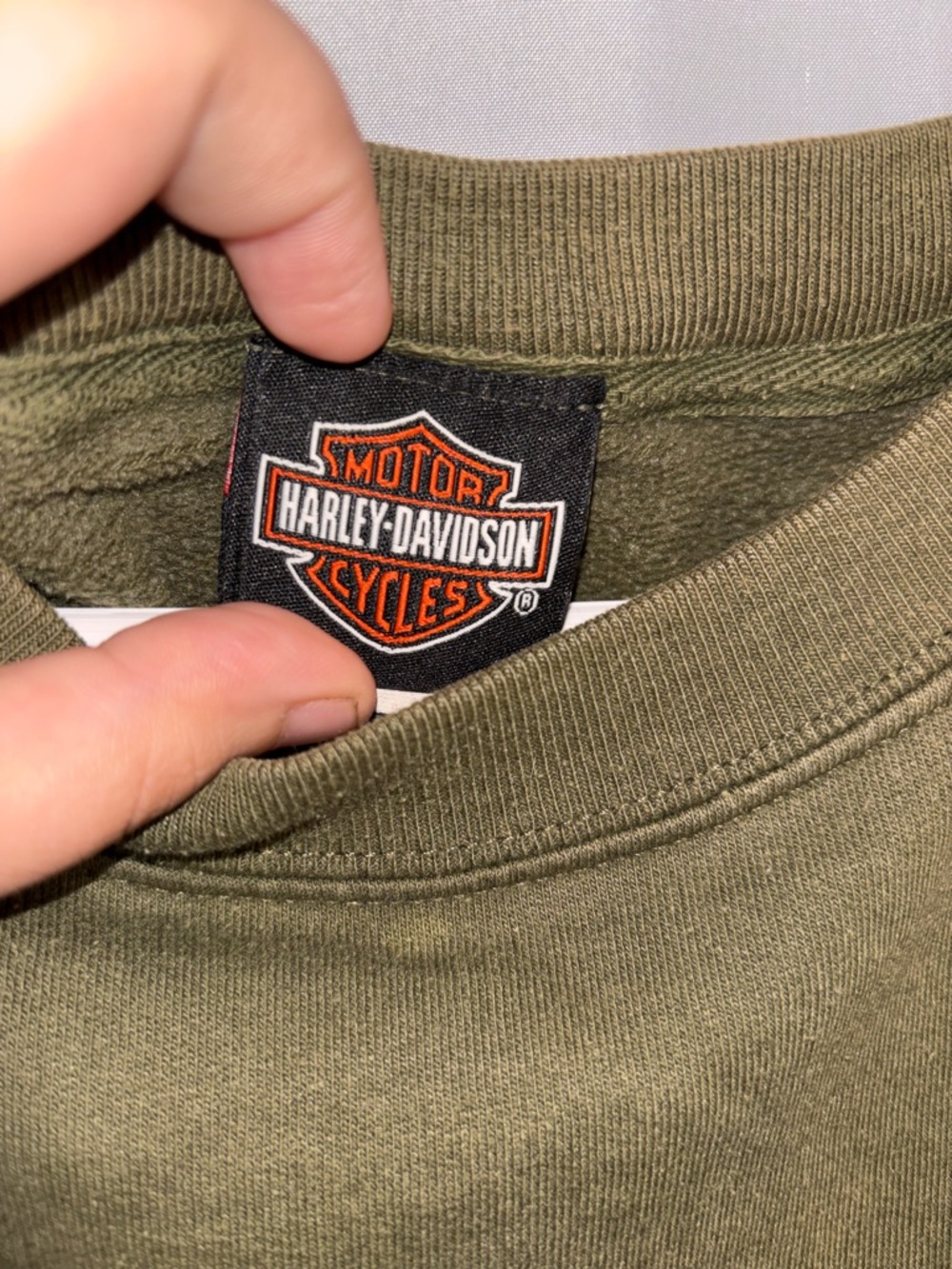 Harley Davidson Crewneck Sweatshirt with Chest Graphic - Picture 5 of 7